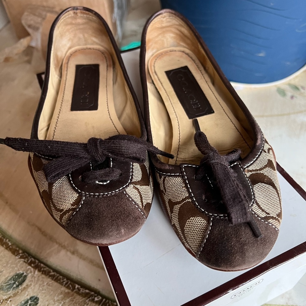 Coach Jasmine Signature Flats | Size 5